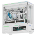 Корпус без блока питания/ Case Thermalright M10 Vision FAN4-C, Mini-Tower, TG, LCD, 4x120mm ARGB, 2xUSB-A 3.0, 1xUSB Type-C, mATX, mITX White