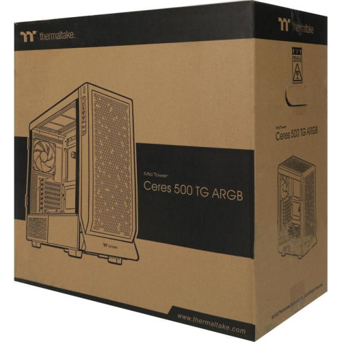 Корпус Thermaltake Ceres 500 TG ARGB белый ATX 7x120mm 3x140mm 2xUSB3.0 audio bott PSU [CA-1X5-00M6WN-00]