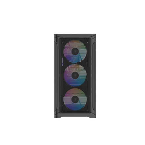 Корпус ПК без блока питания/ Case SAMA S31 Black, Midi-Tower, TG, 4x120mm ARGB, 2xUSB 3.0 + 1xUSB 3.2 Type-C, mATX, mITX Black