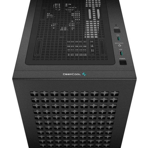 Корпус Deepcool CH370 черный mATX 7x120mm 4x140mm 2xUSB3.0 audio bott PSU [CH370 BLACK]