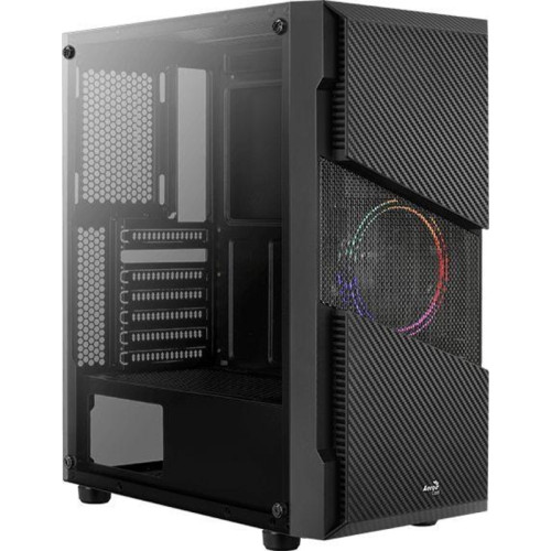 Корпус Aerocool Menace Saturn FRGB-G-BK-v1 черный ATX 7x120mm 2x140mm 2xUSB3.0 audio bott PSU [MENACE FRGB-G-BK-V1]