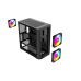Корпус ПК без блока питания/ Case SAMA S30 Black, Midi-Tower, TG, 2x140mm + 1x120mm ARGB, 1xUSB 3.0 + 1xUSB 3.1 Type-C, mATX, mITX Black
