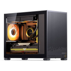 Корпус без блока питания/ Jonsbo D32 STD BLACK, Mini-Tower, no fans, mATX, mITX, 1xUSB3.2 Gen1 Type-A, 1xUSB3.2 Gen 2 Type-C, 1xAUDIO, 1xMIC