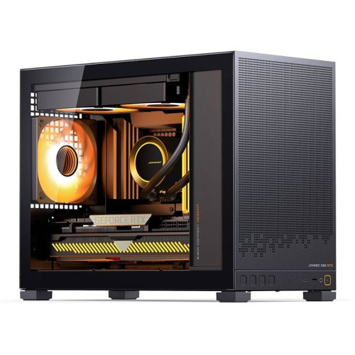 Корпус без блока питания/ Jonsbo D32 STD BLACK, Mini-Tower, no fans, mATX, mITX, 1xUSB3.2 Gen1 Type-A, 1xUSB3.2 Gen 2 Type-C, 1xAUDIO, 1xMIC