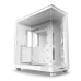 Корпус без блока питания/ Case NZXT H6 Flow, Midi-Tower, TG, 3x120mm, 2xUSB-A 3.2 + 1xUSB-C 3.2, ATX, mATX, mITX White