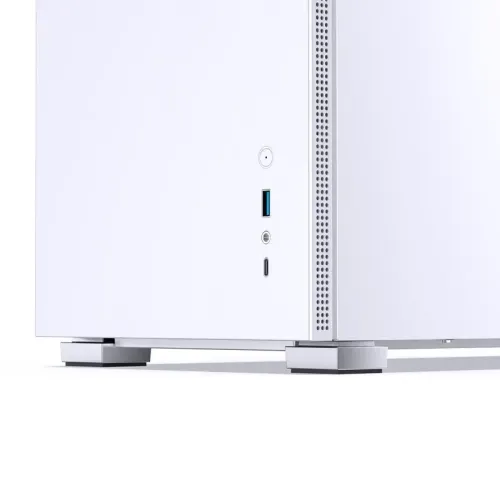 Корпус без блока питания/ Case JONSBO D31 STD SCREEN, Mini-Tower, TG, no fans, 1xUSB-A 3.2 + 1xUSB-C 3.2, mATX, mDTX, mITX White
