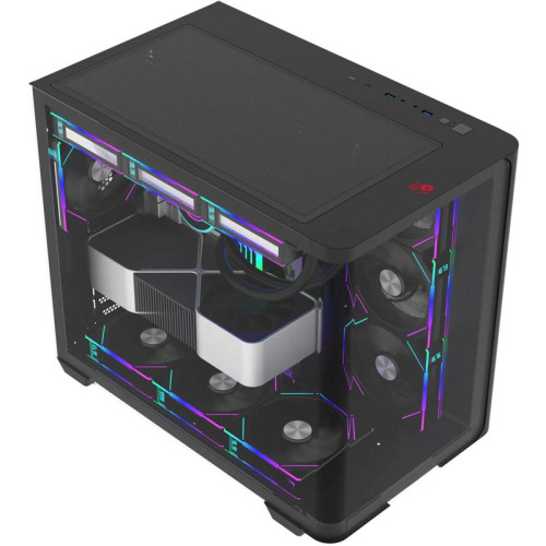 Корпус Bloody BD-CC113 черный без БП ATX 10x120mm 2xUSB3.0 audio bott PSU