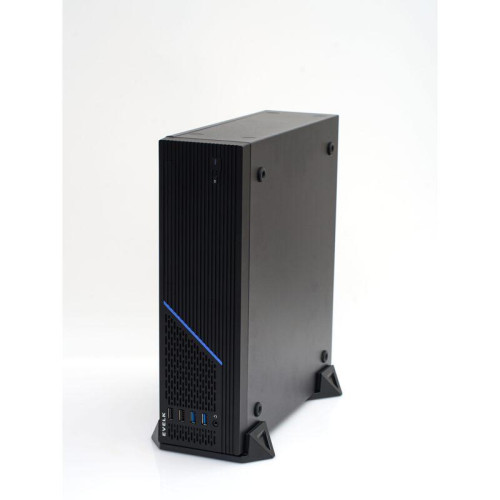 Корпус EVELK с блоком питания 300Вт/ Case Foxline EV-1046-TFX300S mATX SFF, w/PSU TFX 300W, w/2xUSB2.0+2xUSB3.0, w/1xcombo audio, black, w/pwr cord, w/ 8cm FAN, logo EVELK