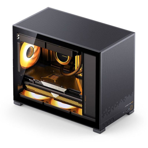 Корпус без блока питания/ Jonsbo D32 STD BLACK, Mini-Tower, no fans, mATX, mITX, 1xUSB3.2 Gen1 Type-A, 1xUSB3.2 Gen 2 Type-C, 1xAUDIO, 1xMIC
