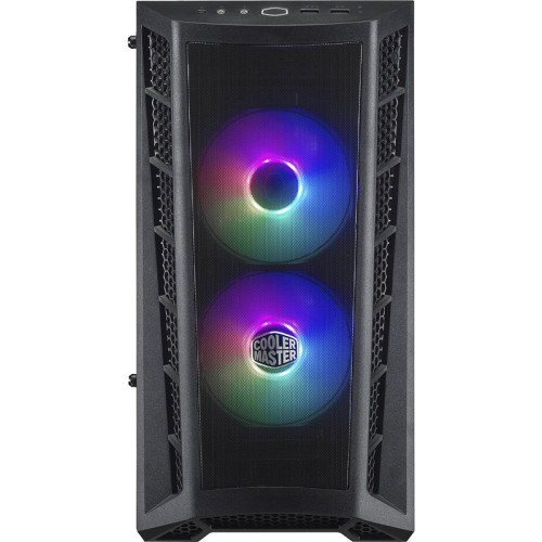 Корпус без блока питания/ Cooler Master MasterBox MB311L, 2xUSB3.0, 2x120 ARGB Fan, w/o PSU, Black, mATX