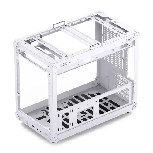 Корпус без блока питания/ Case JONSBO C6 MAX Handle, Mini-Tower, TG, no fan, 1xUSB-A 3.0 + 1xUSB-C 3.1, mATX, mITX White