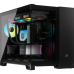 Корпус без блока питания/ Case Corsair iCUE LINK 2500X RGB, Midi-Tower, TG, 2x120mm RGB, 2xUSB-A 3.2, 1xUSB 3.2 Type-C, mATX, mITX Black