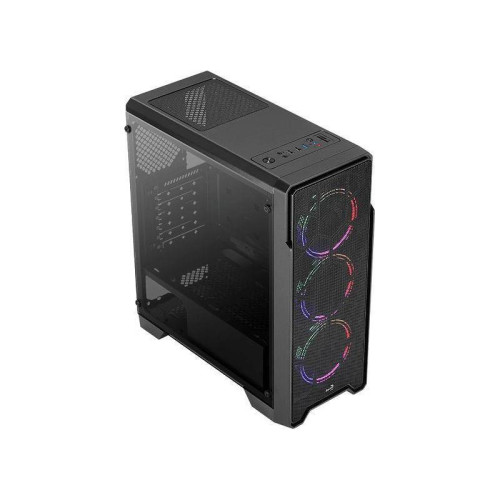 Корпус Aerocool Ore Saturn FRGB-G-BK-v1 черный ATX 3x120mm 2xUSB2.0 1xUSB3.0 audio bott PSU [ORE FRGB-G-BK-V1]