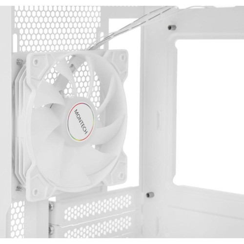 Корпус Montech X5 белый без БП ATX 4x120mm 1xUSB2.0 1xUSB3.0 1xUSB3.1 audio bott PSU