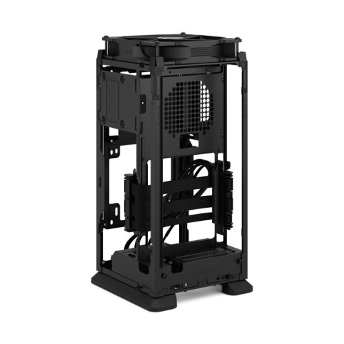 Корпус без блока питания/ Case Fractal Design Mood, Mini-Tower, 1x180mm, 2xUSB-A 3.0 + 1xUSB 3.2 Type-C, SFX PSU Support, mITX Black