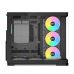 Корпус ПК без блока питания/ Case SAMA V60 Black, Midi-Tower, TG, 7x120mm ARGB, 2xUSB 3.0 + 1xUSB 3.1 Type-C, ATX, mATX, mITX Black