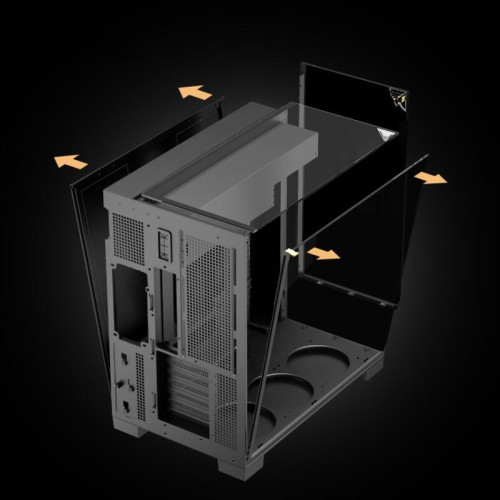Корпус без блока питания/ Case Thermalright A70, Midi-Tower, TG, no fans, 2xUSB-A 3.0, 1xUSB Type-C, ATX, mATX, mITX Black