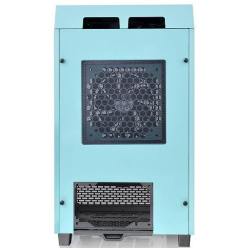 Корпус Thermaltake The Tower 100 Turquoise голубой miniITX 1x120mm 3x140mm 2xUSB3.0 audio bott PSU [CA-1R3-00SBWN-00]