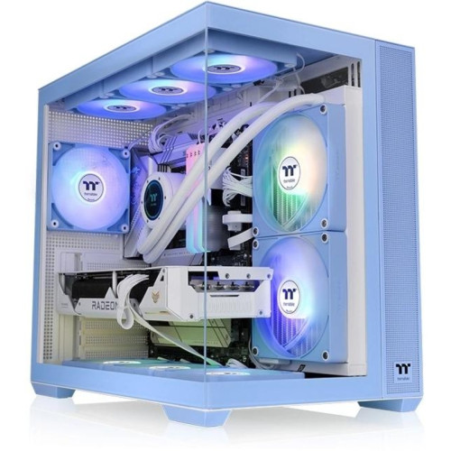 Корпус Thermaltake View 380 TG ARGB Hydrangea синий ATX 6x120mm 2x140mm 1x200mm 2xUSB3.0 audio bott PSU [CA-1Z2-00MFWN-00]