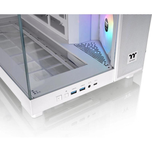 Корпус Thermaltake View 380 XL TG ARGB белый без БП E-ATX 2x120mm 2xUSB3.0 1xUSB3.1 audio bott PSU