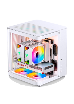 Корпус без блока питания/ Корпус JONSBO TK-1 White MATX без БП, mini-ITX, micro-ATX, ATX, белый