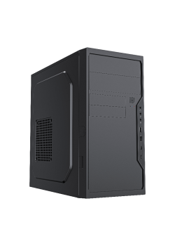Корпус без блока питания/ Case Foxline FL-733R, mATX, 2x5.25EXT, 2x3.5EXT, 5x3.5INT, 2xUSB2.0, 2xUSB-C (19pin), HDA, w/o FAN, w/500W ATX PSU, w/1.2m EU pwr cord