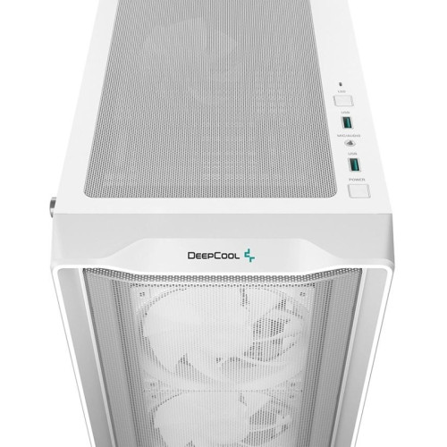 Корпус Deepcool CC560 MESH V2 белый ATX 8x120mm 5x140mm 1xUSB2.0 audio bott PSU [R-CC560-WHAMA4-G-2]