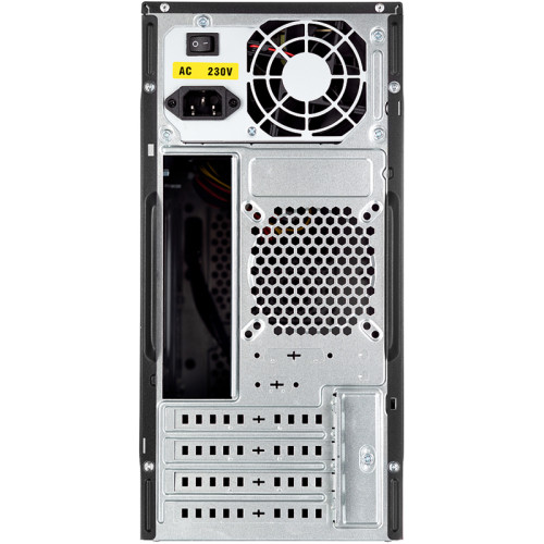 Корпус с блоком питания 450Вт./ Case Foxline FL-702, mATX, 1x5.25EXT, 1x3.5EXT, 2x3.5INT, 2xUSB3.0, HDA, w/o FAN, w/450W ATX PSU, w/1.2m EU pwr cord