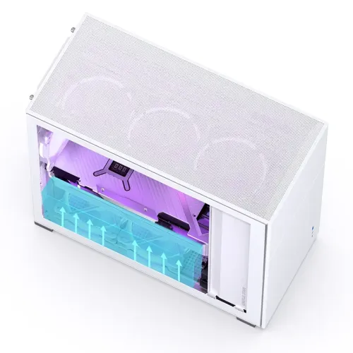 Корпус без блока питания/ Case JONSBO D41 STD, Midi-Tower, TG, no fan, 1xUSB-A 3.2 + 1xUSB-C 3.2, ATX, mATX White