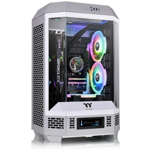 Корпус Thermaltake The Tower 300 Limestone серый mATX 8x120mm 6x140mm 2xUSB3.0 audio bott PSU [CA-1Y4-00SIWN-00]