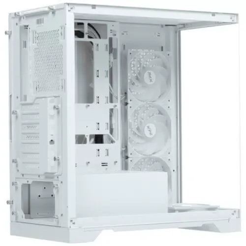 Корпус XPG INVADER X WHITE (INVADERXMT-WHCWW) Mid-Tower Gaming ATX PC Case with Panoramic View, Tempered Glass Panels, and RGB Lighting Black
