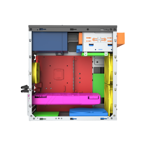 Корпус с блоком питания 450Вт./ Case Foxline FL-702, mATX, 1x5.25EXT, 1x3.5EXT, 2x3.5INT, 2xUSB3.0, HDA, w/o FAN, w/450W ATX PSU, w/1.2m EU pwr cord