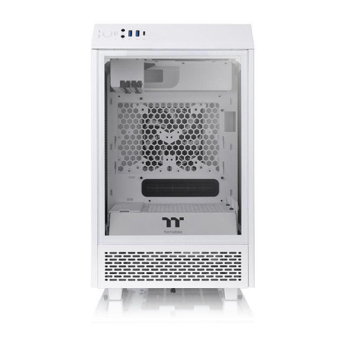 Корпус Thermaltake The Tower 100 Snow белый miniITX 1x120mm 3x140mm 2xUSB3.0 audio bott PSU [CA-1R3-00S6WN-00]