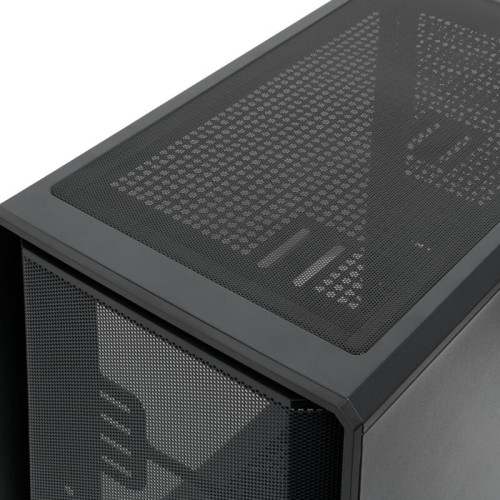 Корпус без блока питания/ Case HSPD M331, Mesh Mini-tower, Black, TG, 0.4 SPCC, no fans mATX, mITX 175/329/170mm 1x2.5