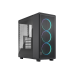 Корпус ПК без блока питания/ Case Fractal Design Epoch TG RGB Light Tint, Midi-Tower, 3x120mm ARGB, 2xUSB-A 3.2 + 1xUSB 3.2 Type-C ATX, mATX, mITX, Black