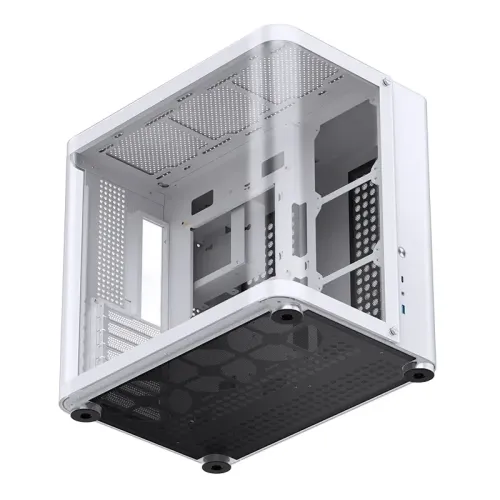 Корпус без блока питания/ Case JONSBO TK-2, Midi-Tower, TG, no fans, 1xUSB-A 3.2 + 1xUSB-C 3.2, ATX, mATX, mITX White