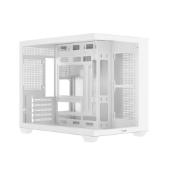Корпус ПК без блока питания/ Case Ocypus Gamma C54 WH, Midi-Tower, TG, no fans, 1xUSB-C + 2xUSB 3.0, mATX, mITX White