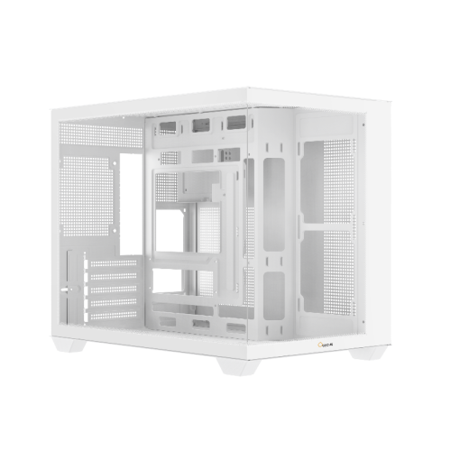 Корпус ПК без блока питания/ Case Ocypus Gamma C54 WH, Midi-Tower, TG, no fans, 1xUSB-C + 2xUSB 3.0, mATX, mITX White