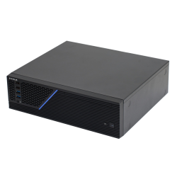 Корпус EVELK с блоком питания 300Вт/ Case Foxline EV-1046-TFX300S mATX SFF, w/PSU TFX 300W, w/2xUSB2.0+2xUSB3.0, w/1xcombo audio, black, w/pwr cord, w/ 8cm FAN, logo EVELK