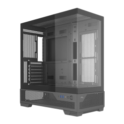Корпус ПК без блока питания/ Case SAMA V43E Black, Midi-Tower, TG, no fans, 2xUSB 3.0 + 1xUSB 3.2 Type-C, ATX, mATX, mITX Black