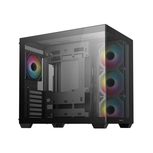Корпус Deepcool CG530 4F черный ATX 2x120mm 2x140mm 2xUSB2.0 1xUSB3.0 audio bott PSU [R-CG530-BKADA4-G-1]