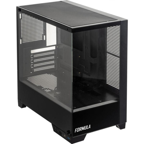 Корпус Formula Crystal Z1M черный mATX 7x120mm 1xUSB2.0 1xUSB3.0 audio bott PSU [CRISTAL Z1M]