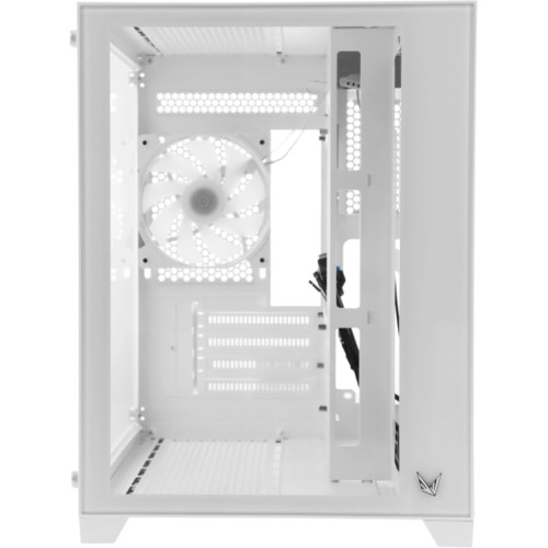 Корпус Formula Crystal Z5 TG белый mATX 11x120mm 2xUSB2.0 1xUSB3.0 audio bott PSU [CRYSTAL Z5]