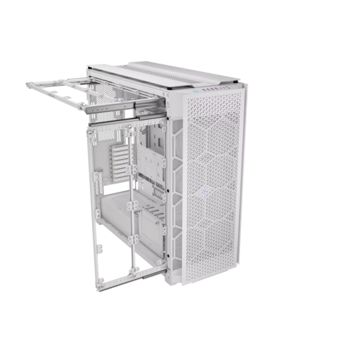 Корпус без блока питания/ Case Corsair iCUE LINK 9000D Airflow, Full-Tower, TG, no fan, 4xUSB-A 3.2, 2xUSB 3.2 Type-C, SSI-EEB, E-ATX, ATX, mATX, mITX White