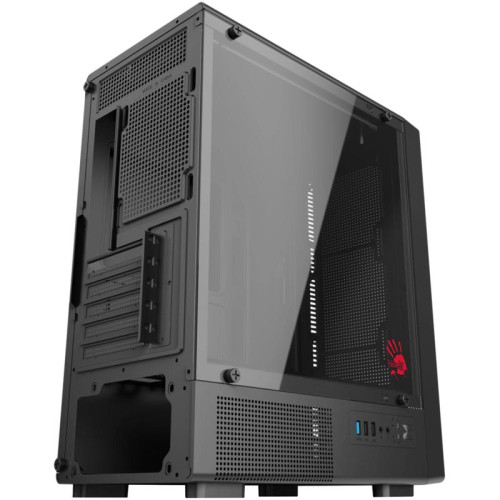 Корпус Bloody BD-CC118 черный без БП mATX 8x120mm 2xUSB2.0 1xUSB3.0 audio bott PSU