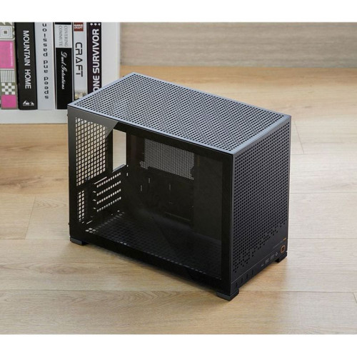 Корпус без блока питания/ Jonsbo D32 PRO BLACK, Mini-Tower , no fans, mATX, mITX,  2xUSB3.2 Gen1 Type-A, 1xUSB3.2 Gen 2 Type-C, 1xAUDIO, 1xMIC