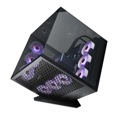 Корпус Azza CUBE PLUS черный без БП ATX 6x120mm 2xUSB3.0 audio bott PSU