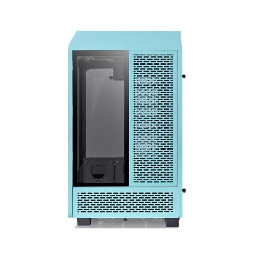 Корпус Thermaltake The Tower 100 Turquoise голубой miniITX 1x120mm 3x140mm 2xUSB3.0 audio bott PSU [CA-1R3-00SBWN-00]