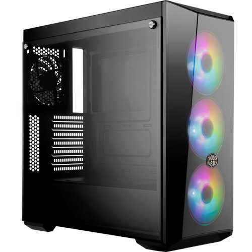 Корпус без блока питания/ Cooler Master MasterBox 5 Lite RGB, USB 3.0 x 2, 1xFan, 3x120mm ARGB Fan, Black, Splitter cable + Controller, ATX, w/o PSU