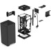 Корпус без блока питания/ Case Fractal Design Mood, Mini-Tower, 1x180mm, 2xUSB-A 3.0 + 1xUSB 3.2 Type-C, SFX PSU Support, mITX Black